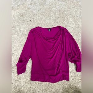 Purple, size Meduim loose cawl neck shirt.